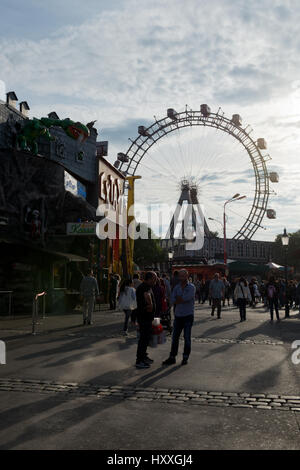 Riesenrad Im Wiener Prater, Prater, Wien, Österreich Stockfoto