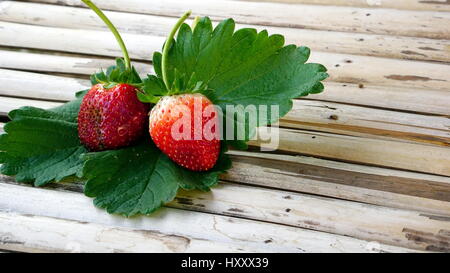 Erdbeer-Aroma und Duft sind beliebt, Erdbeere sind weit verbreitet in einer Vielzahl von Fertigung, einschließlich Getränke verwendet. Stockfoto