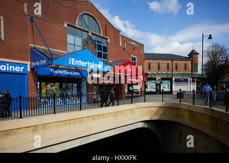 Warren Street Teil Stockport Merseyway shopping Precinct, Manchester, Cheshire, England, UK. Stockfoto