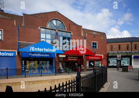 Warren Street Teil Stockport Merseyway shopping Precinct, Manchester, Cheshire, England, UK. Stockfoto