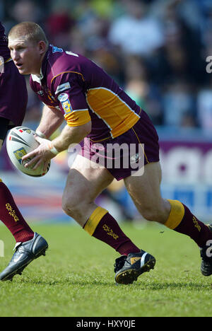 BRAD DREW HUDDERSFIELD RL GALPHARM STADIUM HUDDERSFIELD 24. April 2005 Stockfoto