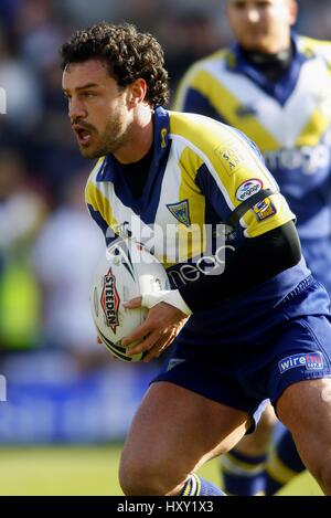 JON CLARKE WARRINGTON WOLVES RLFC HALLIWELL JONES STADIUM WARRINGTON ENGLAND 18. März 2007 Stockfoto