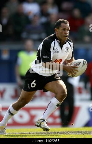 DENNIS MORAN WIDNES Wikinger RLFC HALTON STADIUM WIDNES ENGLAND 1. April 2007 Stockfoto