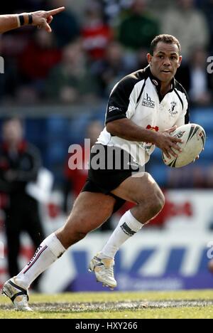 DENNIS MORAN WIDNES Wikinger RLFC HALTON STADIUM WIDNES ENGLAND 1. April 2007 Stockfoto