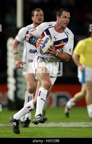 ADRIAN MORLEY Großbritannien & WARRINGTON WVS GALPHARM STADIUM HUDDERSFIELD ENGLAND 27. Oktober 2007 Stockfoto