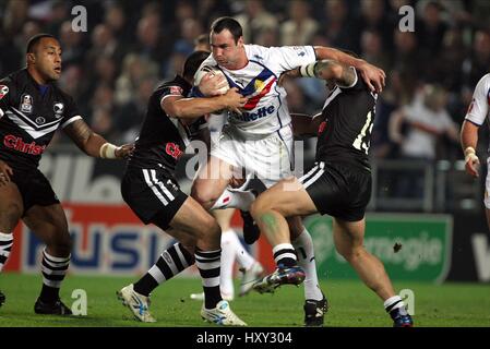 ADRIAN MORLEY Befugnisse durch Großbritannien V Neuseeland 2 K.C. Stadion HULL ENGLAND 3. November 2007 Stockfoto