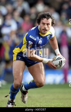 JON CLARKE WARRINGTON WOLVES RLFC HALLIWELL JONES STADIUM WARRINGTON 2. März 2008 Stockfoto