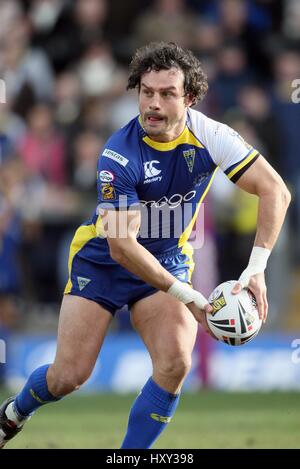 JON CLARKE WARRINGTON WOLVES RLFC HALLIWELL JONES STADIUM WARRINGTON 2. März 2008 Stockfoto