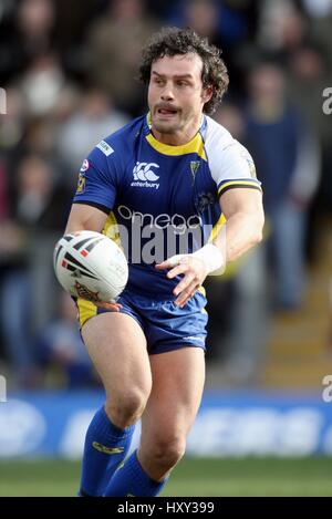 JON CLARKE WARRINGTON WOLVES RLFC HALLIWELL JONES STADIUM WARRINGTON 2. März 2008 Stockfoto