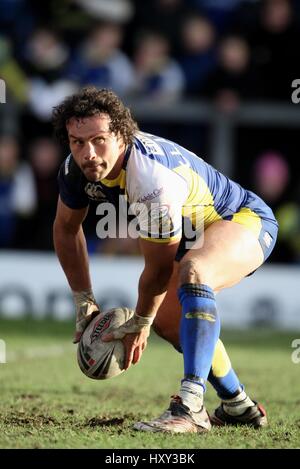 JON CLARKE WARRINGTON WOLVES RLFC HALLIWELL JONES STADIUM WARRINGTON 2. März 2008 Stockfoto