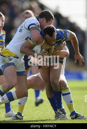 JONES BUCHANAN & ANDERSON WARRINGTON WOLVES V LEEDS RHIN HALLIWELL JONES STADIUM WARRINGTON ENGLAND 8. März 2009 Stockfoto