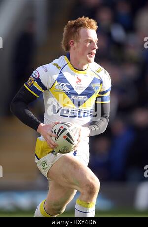 CHRIS RILEY WARRINGTON WOLVES RLFC HALLIWELL JONES STADIUM WARRINGTON ENGLAND 8. März 2009 Stockfoto