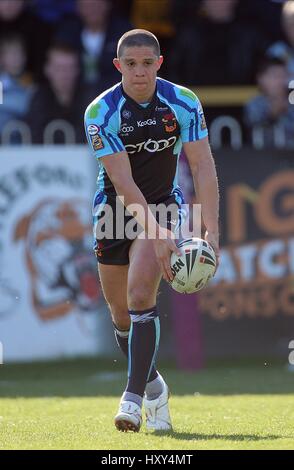 PAUL DEACON BRADFORD BULLS RLFC Dschungel CASTLEFORD ENGLAND 29. März 2009 Stockfoto