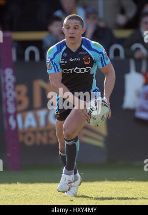 PAUL DEACON BRADFORD BULLS RLFC Dschungel CASTLEFORD ENGLAND 29. März 2009 Stockfoto