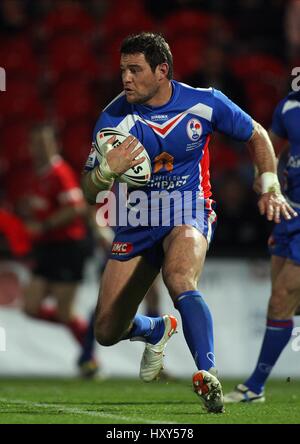 DAVID FERRIOL Frankreich RUGBY LEAGUE KEEPMOAT Stadion DONCASTER ENGLAND 23. Oktober 2009 Stockfoto