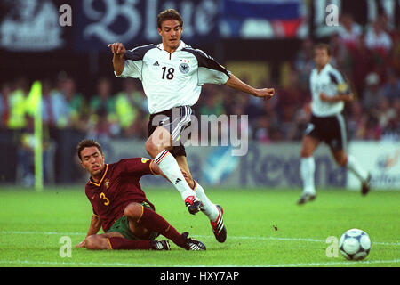 RUI COSTA & SEBASTIAN DEISLER PORTUGAL gegen Deutschland 20. Juni 2000 Stockfoto