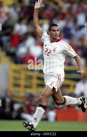 JUANITO GUTIERREZ PORTUGAL & REAL BETIS BALOMPIE JOSE ALVALADE-Stadion von Lissabon PORTUGAL 20. Juni 2004 Stockfoto