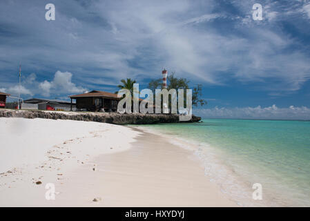 Seychellen, Indischer Ozean, Aldabra Inselgruppe, Aldabra-Atoll, Picard Insel aka West Island. Forschungsstation. UNESCO-Weltkulturerbe. Stockfoto