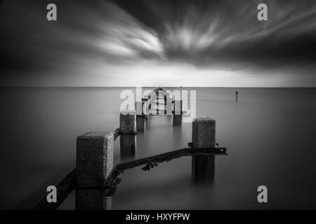 Shoebury Verteidigung Boom, Shoeburyness, Essex Stockfoto