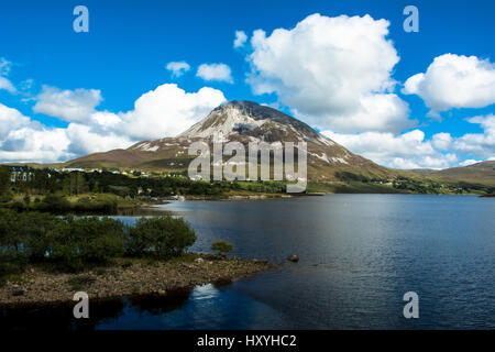 Errigal Mountain Dunlewey Gweedore Donegal Irland Europa Stockfoto
