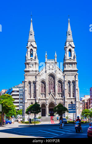 St. Thomas von Canterbury Kirche. Avilés, Fürstentum Asturien, Spanien, Europa Stockfoto