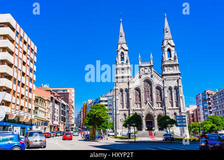 St. Thomas von Canterbury Kirche. Avilés, Fürstentum Asturien, Spanien, Europa Stockfoto