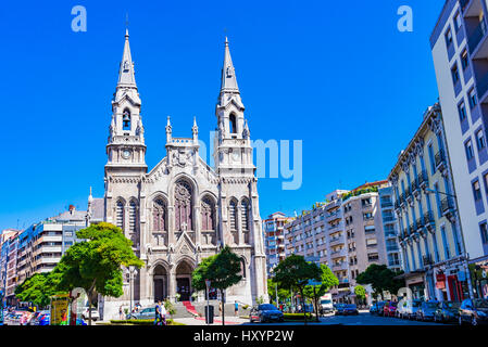 St. Thomas von Canterbury Kirche. Avilés, Fürstentum Asturien, Spanien, Europa Stockfoto