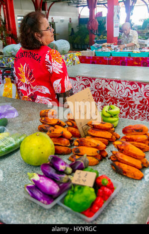 Markt, Papeete, Tahiti, Französisch-Polynesien Stockfoto