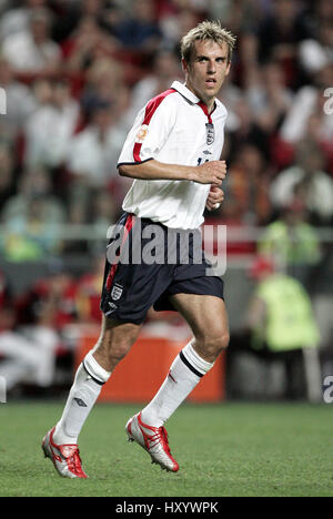 PHILIP NEVILLE ENGLAND & MANCHESTER UNITED FC LUZ Stadion Lissabon PORTUGAL 24. Juni 2004 Stockfoto