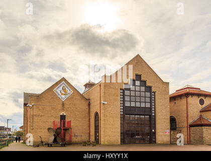 Grimsby, England - März 14: Außen der nationalen Angeln Heritage Center. in Grimsby, North Lincolnshire, England. Am 14. März 2017. Stockfoto