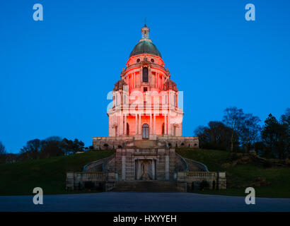 Die Ashton Memorial Park Williamson Lancaster Lancashire England. Es ist ein Klasse 1 aufgeführten Gebäude Stockfoto