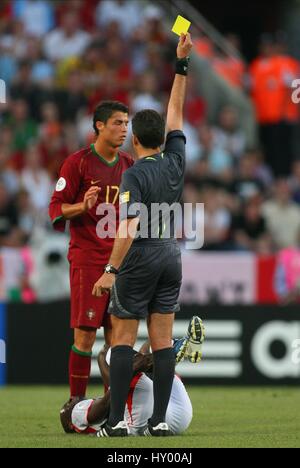 CRISTIANO RONALDO ANGOLA gegen PORTUGAL Köln Deutschland 11. Juni 2006 Stockfoto