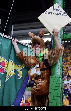 Australien-FAN Italien V Australien FRITZ-WALTER-STADION KAISERSLAUTERN Deutschland 26. Juni 2006 Stockfoto