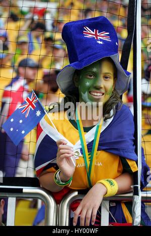 Australien-FAN Italien V Australien FRITZ-WALTER-STADION KAISERSLAUTERN Deutschland 26. Juni 2006 Stockfoto