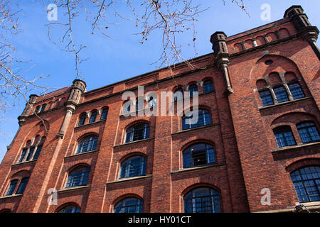 Deutschland, Köln, die historischen Gebäude der ehemaligen Schokoladenfabrik Stollwerck Stollwerck Haus. Stockfoto