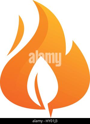 Natur-Katastrophe, Waldbrand, Symbol Designkonzept Illustration Stock Vektor