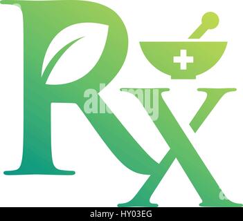 Apotheke-Symbol-Design-Darstellung, Apotheke Forschung und Entwicklung Stock Vektor