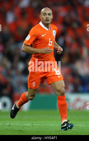 DEMY DE ZEEUW HOLLAND & AZ ALKMAAR STADE DE SUISSE Bern Schweiz 17. Juni 2008 Stockfoto