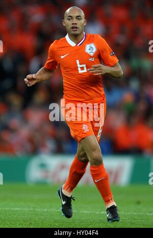 DEMY DE ZEEUW HOLLAND & AZ ALKMAAR STADE DE SUISSE Bern Schweiz 17. Juni 2008 Stockfoto