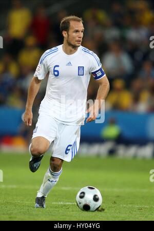 ANGELOS BASINAS Griechenland & MALLORCA-EM-STADION SALZBURG Österreich 10. Juni 2008 Stockfoto