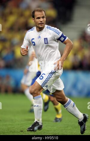 ANGELOS BASINAS Griechenland & MALLORCA-EM-STADION SALZBURG Österreich 10. Juni 2008 Stockfoto