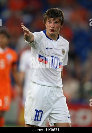 ANDREI ARSHAVIN Russland & FC ZENIT ST. PETERSBU St. JAKOB-PARK BASEL Schweiz 21. Juni 2008 Stockfoto