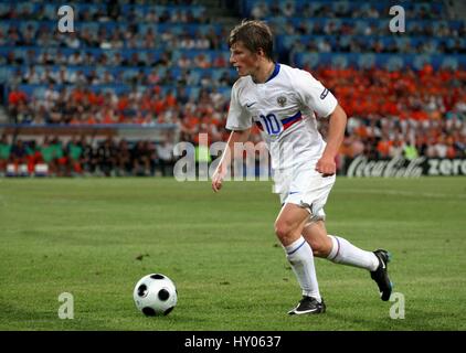 ANDREI ARSHAVIN Russland & FC ZENIT ST. PETERSBU St. JAKOB-PARK BASEL Schweiz 21. Juni 2008 Stockfoto