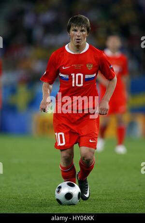 ANDREI ARSHAVIN Russland & ZENIT ST. PETERSBURG TIVOLI NEU INNSBRUCK Österreich 18. Juni 2008 Stockfoto