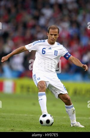 ANGELOS BASINAS Griechenland & MALLORCA-EM-STADION SALZBURG Österreich 14. Juni 2008 Stockfoto