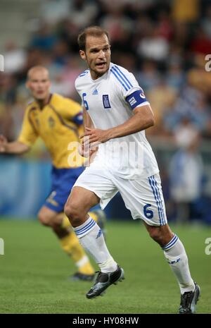 ANGELOS BASINAS Griechenland & MALLORCA-EM-STADION SALZBURG Österreich 10. Juni 2008 Stockfoto