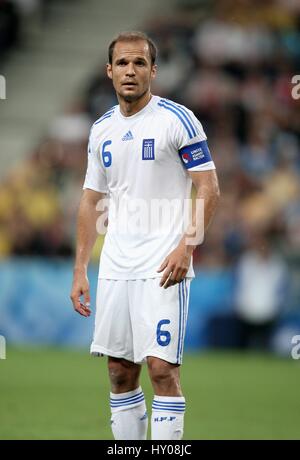 ANGELOS BASINAS Griechenland & MALLORCA-EM-STADION SALZBURG Österreich 10. Juni 2008 Stockfoto