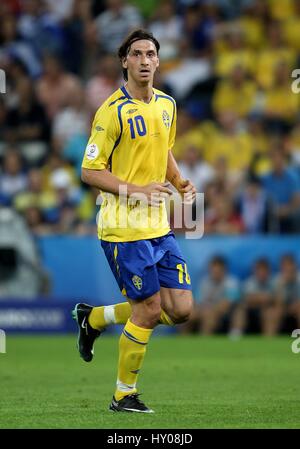 ZLATAN IBRAHIMOVIC Schweden & INTER MILAN FC EM-STADION SALZBURG Österreich 10. Juni 2008 Stockfoto