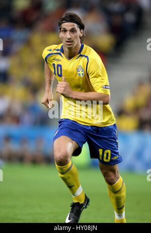 ZLATAN IBRAHIMOVIC Schweden & INTER MILAN FC EM-STADION SALZBURG Österreich 10. Juni 2008 Stockfoto