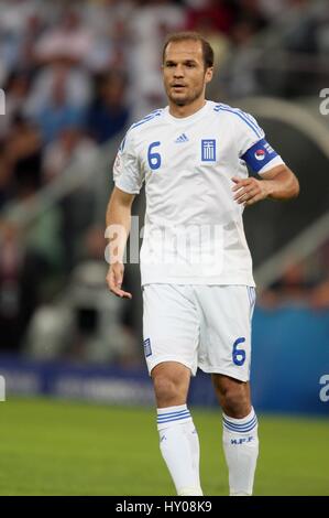 ANGELOS BASINAS Griechenland & MALLORCA-EM-STADION SALZBURG Österreich 10. Juni 2008 Stockfoto